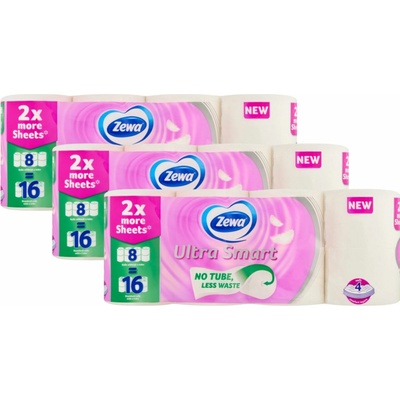Zewa Ultra Smart 4-vrstvový 3 x 8 ks