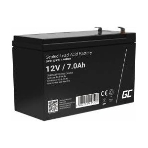 Green Cell Rechargeable battery AGM 12V 7Ah Maintenancefree for UPS ALARM