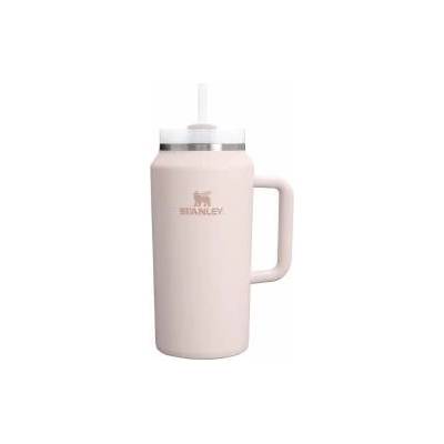 STANLEY 1913 Quencher H2.0 FlowState drinking bottle with straw 1.9L - Thermo mug Cools for 15 hours - 60 hours Ice cold - Dishwasher safe - Thermos bottle BPA free - Drinking cup - Rose Quartz - 100000112504