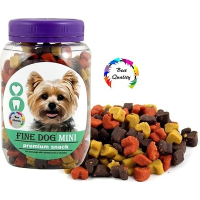 FINE DOG MINI Srdiečka MINI Soft MIX 280 g