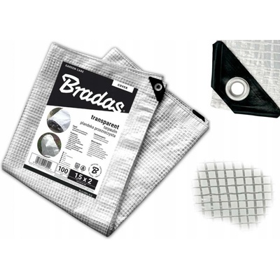Bradas Vyztužená plachta PLC1008/10 100 g/m² transparentní 8 x 10 m