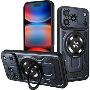 Techsuit Калъф за iPhone 17 Pro Max - RuggedCam - син (KF2353026)