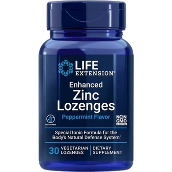 Life Extension Enhanced Zinc Lozenges | Peppermint [30 Подезични таблетки ] Мента