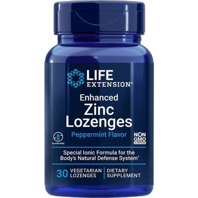 Life Extension Enhanced Zinc Lozenges | Peppermint [30 Подезични таблетки ] Мента
