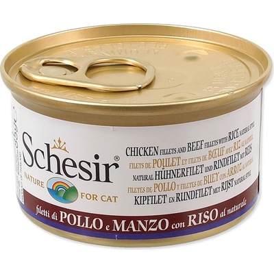 Schesir Cat kuracie a hovädzie prírodné 85 g