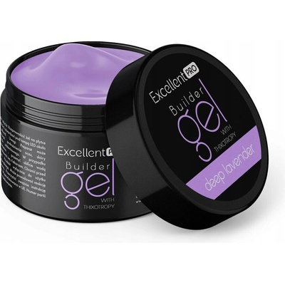 Excellent Pro Thixo stavební gel Led Uv Deep Lavender 50 g