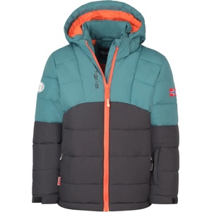 TROLLKIDS Детско зимно яке Trollkids Kid's Gryllefjord Jacket Winter jacket - Stormy Blue / Black / Flame Orange - размер 152 (EU) (703-2828-1418)