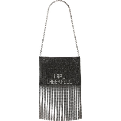KARL LAGERFELD Чанта за през рамо черно, сребърно, размер One Size