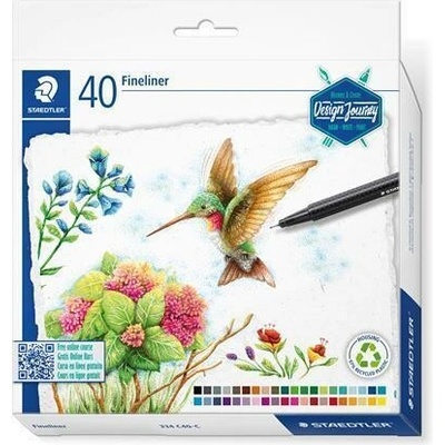 Staedtler Liner Triplus 334 Box sada 40 barev