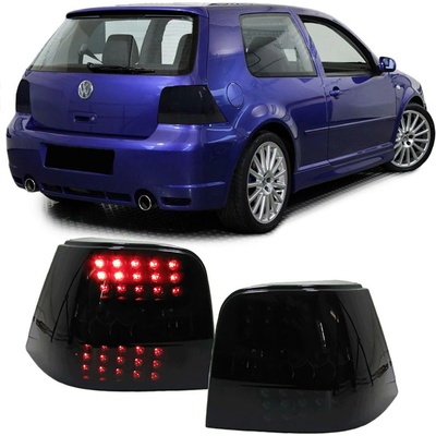 VW Golf 4 zadné LED svetlá s LED smerovkou čierne
