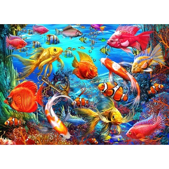 Image 1 of Bluebird Puzzle - Puzzle Ciro Marchetti: Tropical Fish - 500 piese