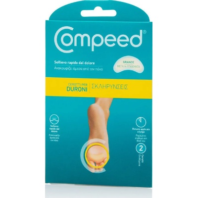COMPEED Пластири за мазоли и втърдявания голям размер , 2 бр , Compeed Duroni Callus Patches Large 2pcs
