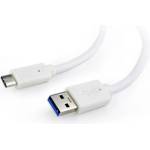 Gembird USB C - USB 3.0 A M/M кабел за данни 0, 1 м бял CCP-USB3-AMCM-W-0, 1M (CCP-USB3-AMCM-W-0.1M)
