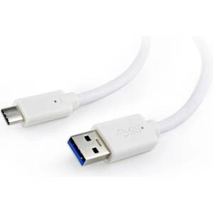 Gembird USB C - USB 3.0 A M/M кабел за данни 0, 1 м бял CCP-USB3-AMCM-W-0, 1M (CCP-USB3-AMCM-W-0.1M)