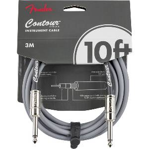 Fender Contour Кабел за китара, Inca Silver, 10', 6.3mm/6.3mm, 3m (Contour, Inca Silver, 10')