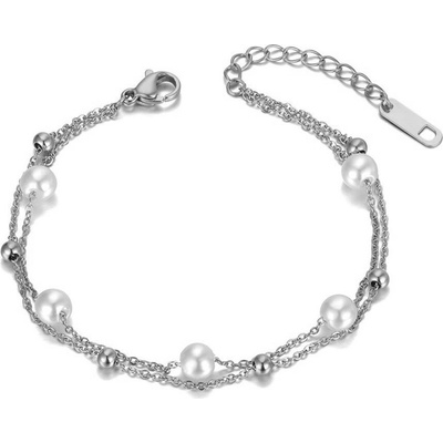 Victoria Filippi Stainless Steel perlový Juanito chirurgická ocel NRB20013-1/8 stříbrná