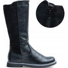 Wojtyłko kozačky kožušina čierna