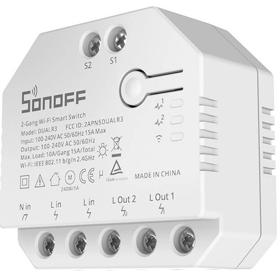 Sonoff DUALR3 2-Gang Wi-Fi Smart Switch DUALR3