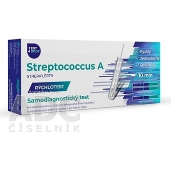 Test4Body Streptococcus A samodiagnostický rychlotest z krve