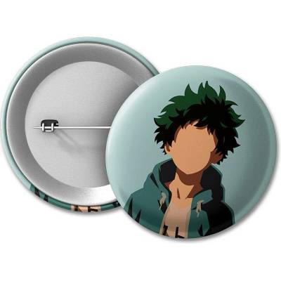 Boku no Hero Academia BNHA placka Deku Silhouette 50 mm