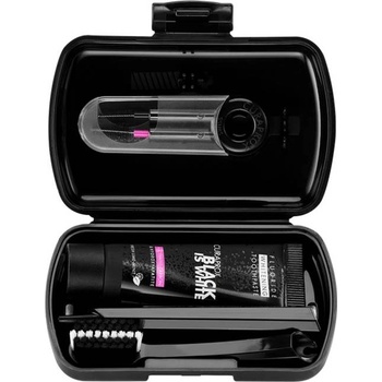 CURAPROX Комплект за път Black is White, със сгъваема четка