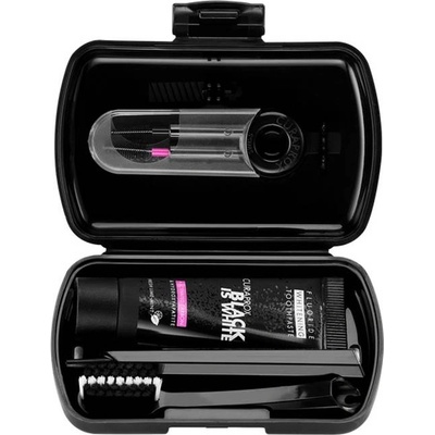 CURAPROX Комплект за път Black is White, със сгъваема четка