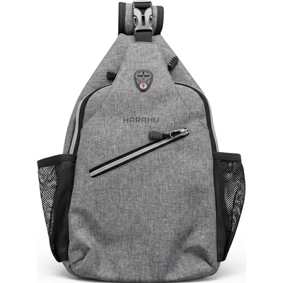 Harahu Crossbody Taška Signature Sivá