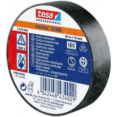 Tesa 53988 Izolačná páska PVC 19/25 čierna