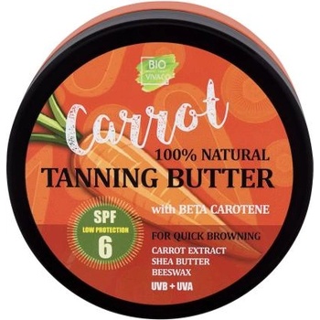 Vivaco Bio Carrot Tanning Butter SPF6 водоустойчиво натурално слънцезащитно масло с морков 150 ml