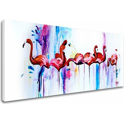 Autorská reprodukcia na plátne PLAMENIAKY - 70x30 cm