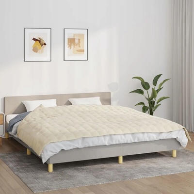 VidaXL deka polyester béžová 220x220