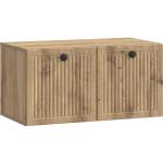 vidaXL Стенно монтиран ТВ шкаф 59, 5 x 31 x 30 см Дъб артизан (898034)