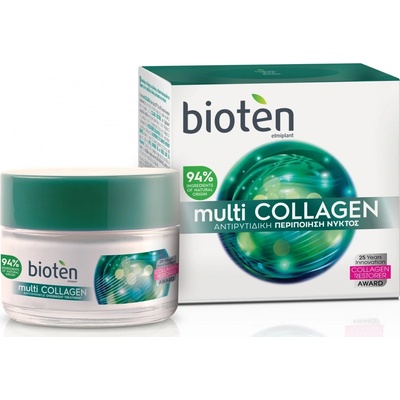 Bioten Multi collagen Antiwrinkle Overnight Treatment noční krém 50 ml
