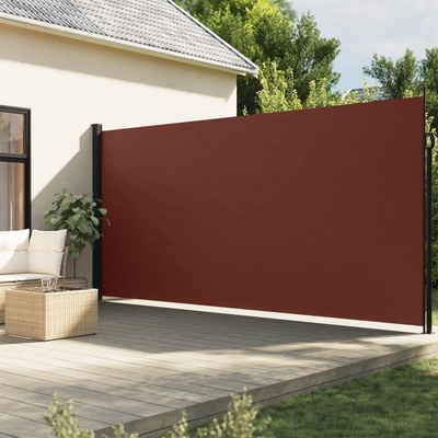 vidaXL Zatahovací boční markýza 200 x 300 cm hnědá