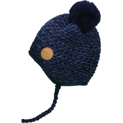 dětská celopodšitá pletená čepice Pletex H131 tmavě modrá