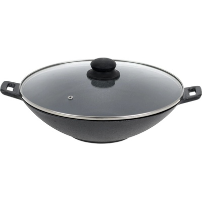 Wok Krisberg 31 cm černý s poklicí pro indukci