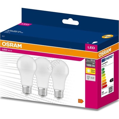 Комплект от 3 LED крушки A60 E27/10W/230V 3000K - Osram (P227953)