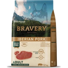 Bravery dog Adult large & medium Pork 2 x 12 kg