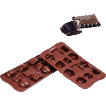 Silikomart Форма за шоколадови бонбони Scg17 Teatime силиконова (22.117.77.0065)