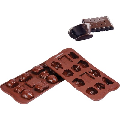 Silikomart Форма за шоколадови бонбони Scg17 Teatime силиконова (22.117.77.0065)