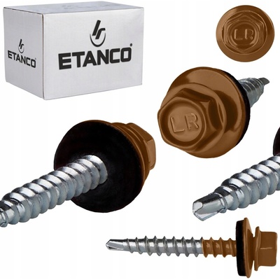 Šrouby farmářské Etanco 4,8x50 mm RAL 8003, 100 kusů – Zbozi.Blesk.cz