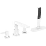 Hansgrohe Finoris - Смесител за ръба на ваната, монтаж с 4 отвора, sBox, матово бяло 76444700 (76444700)