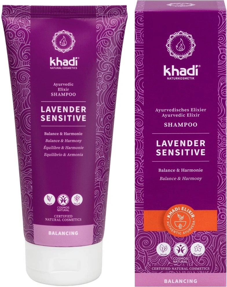 Khadi elixír Shampoo Levandule Sensitive 200 ml