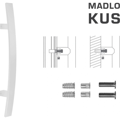 MPkovania FT - MADLO kód K41C 40x10 mm SP ks Rozteč madla: 600 mm, Rozmer profilu madla: 40x10 mm, Dĺžka: 800 mm