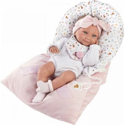 Llorens 73901 NEW BORN DIEVČATKO- realistická bábätko s celovinylovým telom 40 cm