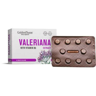 Global Medicus Валериана + витамин В6 x 50 таблетки | Global Medicus (RE_472755)