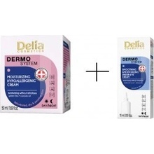 Delia Cosmetics hydratační hypoalergenní krém 50 ml + oční krém 15 ml dárková sada