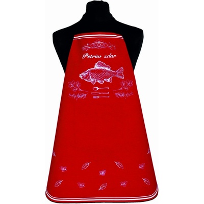 Chňapka Chef Zástěra Petrův zdar červená