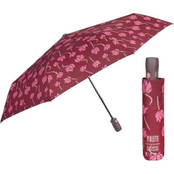 Дамски автоматичен Open-Close чадър Perletti Technology 21744, Бордо