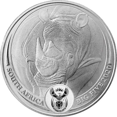 Rand Refinery Strieborná minca Rhino Big Five I 2020 1 oz